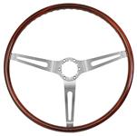 Steering Wheel, Grant Classic Mahogany, w/Brushed Spokes
