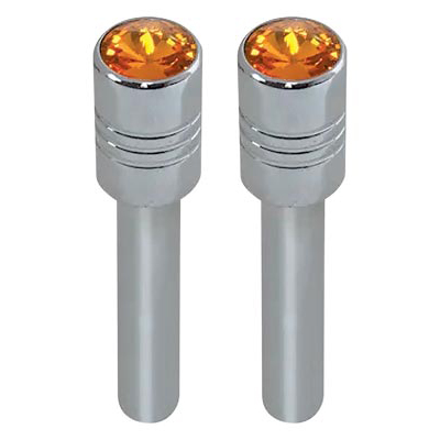 Photo of Knobs, Door Lock, Chrome Aluminum w/Colored Crystals
