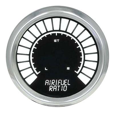 Intellitronix B9016R Fuel Gauge – 2 1/16" Bar-Graph Analog, Red LEDs, Black Bezel, Made USA