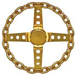 Steering Wheel, Grant Gold Chain, 4-Spoke