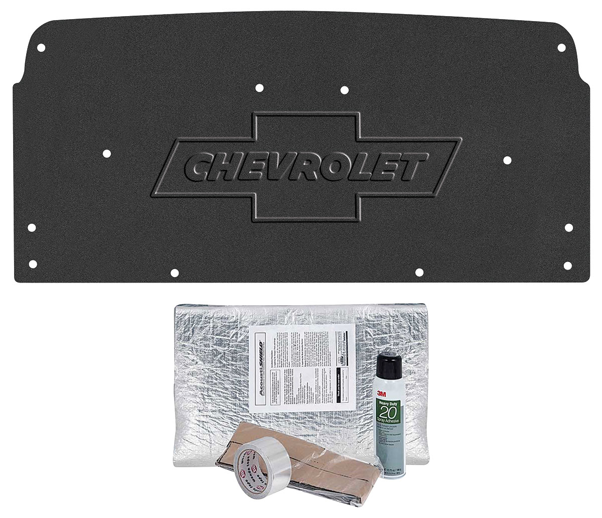 Undertrunk Cover & Insulation Set, Quietride, AcoustiHood, 1968-72