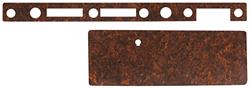 Dash Inserts, Woodgrain, 1968 Bonn/GP, Column Shift, Burlwood, 2pc