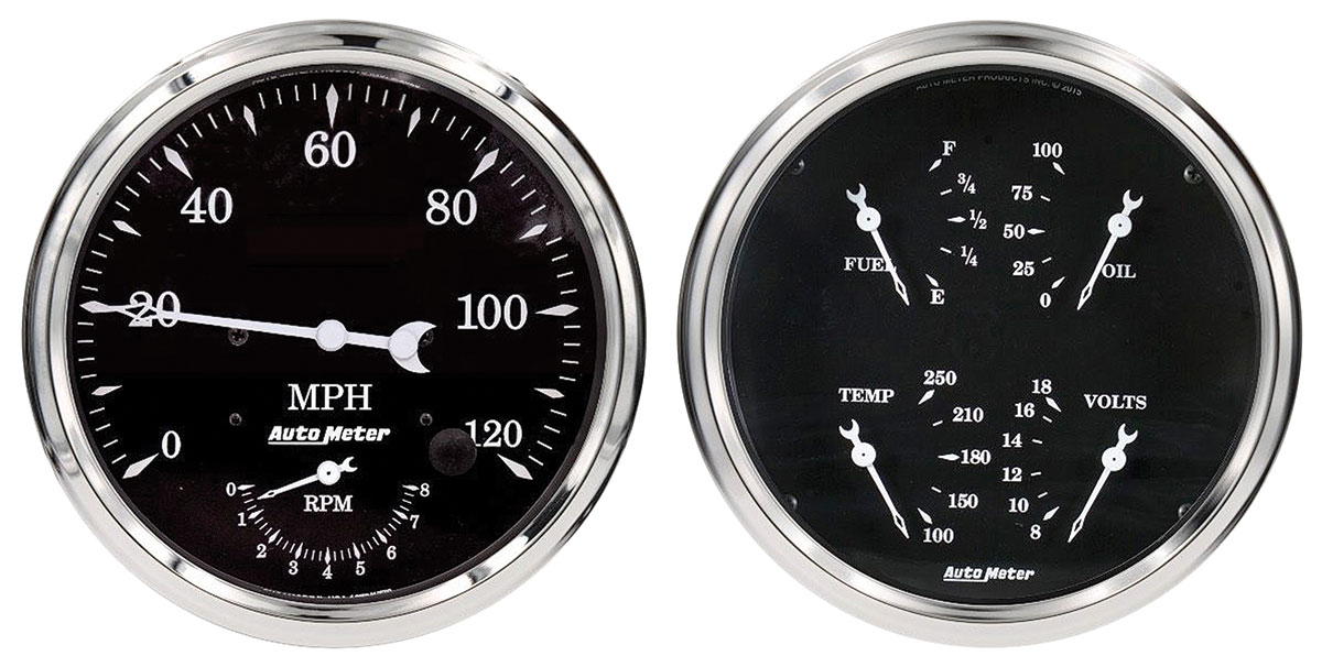 Kit Tachimetro Velocimetro Vintage Autometer Ultra-Lite 3-3/8 Inch 120 ...