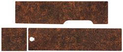 Console Inserts, Burlwood Grain, 1967-68 Bonneville, 3-Piece