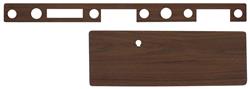 Dash Inserts, Woodgrain, 1967 Catalina, Column Shift, Walnut, 2pc