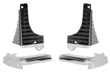 Grille Extension, 1968 Chevelle & El Camino, Kit w/Lower Moldings