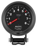 Gauge, Pedestal Tachometer, AutoMeter, 3-3/4", 0-8,000RPM, w/Red Line