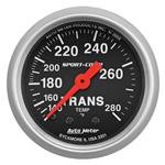 Gauge, Trans Temp, AutoMeter, 2-1/16", Mechanical, 140-280F, 8FT Line