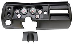 Gauge Mount w/ Gauges, AutoMeter, 3-3/8"(2) & 2-1/16"(4), 1968 A-body w/ Vent