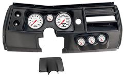 Gauge Mount w/ Gauges, AutoMeter, 5"(2) & 2-1/16"(4), 1968 A-body No Vent