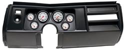 Gauge Mount w/ Gauges, AutoMeter, 3-3/8"(2) & 2-1/16"(4), 1969 A-body No Vent