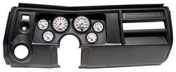Gauge Mount w/ Gauges, AutoMeter, 3-3/8"(2) & 2-1/16"(4), 1969 A-body w/ Vent