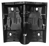 Floor Pan, 1968-72 A-Body 2dr, w/o Rear Seat Area/Braces/Rockers