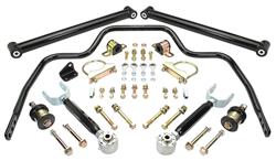 Trailing Arm Set, Rear, Tubular, 1964-67  A-Body, W/ Pro Touring Sway Bar, Black