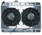 Rad/Fan Combo, Alum. Cold-Case, 1966-67 G.T.L. w/o AC, 20-1/8" H x 25-1/4" W