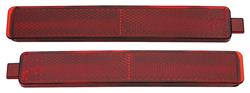 Reflector, 2008-2013 Cadillac CTS/CTS-V, Rear Above Exhaust, Pair