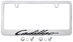 License Plate Frame, Designer, Cadillac, Script