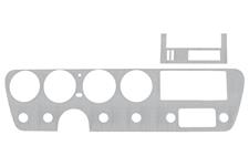 Dash Backing Plate, Aluminum, 1967 GTO/Tempest/LeMans, w/AC, For Wood Veneer