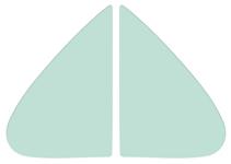 Vent Glass, 1961-62 Bonn/Cat, 2/4-Dr. Sedan/Station Wagon, Pair photo