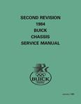 Service Manual, Chassis, 1984 Buick