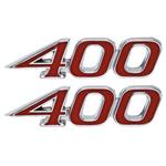Emblem, Fender, 1970 Catalina/Bonneville, 400, Pair