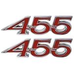 Emblem, Fender, 1970 Catalina/Bonneville, 455, Pair