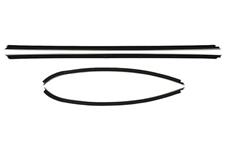 Window Felts, 1969 Cutlass, 2D Coupe, 4-Piece Outers, Reproduction Style