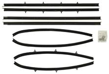 Window Felts, 1970-72 Cutlass, 2D Sedan, 8-Piece, Reproduction Style