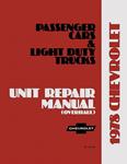 Service Manual, Overhaul, 1978 Chevrolet