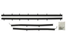 Window Felts, 66-67 Chevelle, 2D Coupe, 4-Piece Inners, Reproduction Style