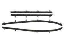 Window Felts, 1970-72 Chevelle, 4D Sedan, 4-Piece Outers, Original Style