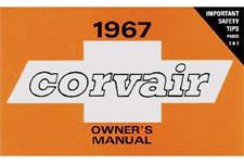 Owners Manual, 1967 Corvair