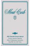 Owners Manual, 1983 Monte Carlo