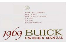 Owners Manual, 1969 Buick Skylark/Special/GS