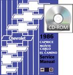Service Manuals, Digital, Chassis & Body, 1986 Chevrolet