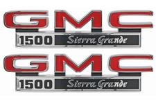 Emblems, Fender, 1971-72 GMC 1500 Sierra Grande