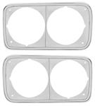 Headlight Bezels, 1969-72 GMC Truck