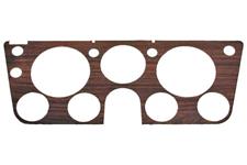 Woodgrain Insert, Instrument Bezel, 1967-68 GM Truck, w/Gauges & Man. Choke