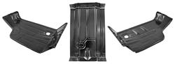 Floor Pans, Trunk, 1968-72 A-Body, 3-Piece Kit
