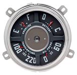 Gauge Cluster, 1947-49 Chevrolet Truck, V8, 60lb Oil, 220 Temp, 12-Volt