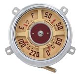 Gauge Cluster, 1947-51 GMC Truck, 6cyl, 60lb Oil, 220 Temp