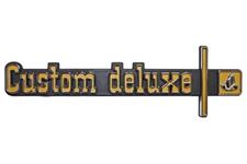Emblem, Dash, 1973-74 Chevrolet C/K Truck, "Custom deluxe"