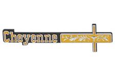 Emblem, Dash, 1973-74 Chevrolet C/K Truck, "Cheyenne"