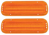 Lens, Park Lamp, 1967-72 GMC Truck/Jimmy, Amber, Pair