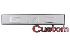 Emblem, Glove Box, 1969-72 GMC C/K Truck/Jimmy, "GMC Custom"
