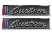 Emblems, Inside Door, 1967-68 Chevrolet Truck/Suburban, "CUSTOM"