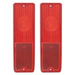 Lens, Tail Lamp, 1967-72 Chevrolet/GMC C/K Truck, Fleetside, Red, Pair