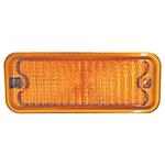 Lens, Park Lamp, 1973-74 GM Truck, Diffused, Amber, w/Side Moldings