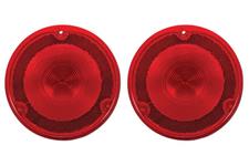 Lens, Tail Lamp, 1967-76 Chevrolet/GMC C/K Truck, Stepside, Red, Pair