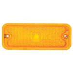 Lens, Park Lamp, 1973-74 GM Truck, Non-Diffused, Amber, w/o Side Mldngs